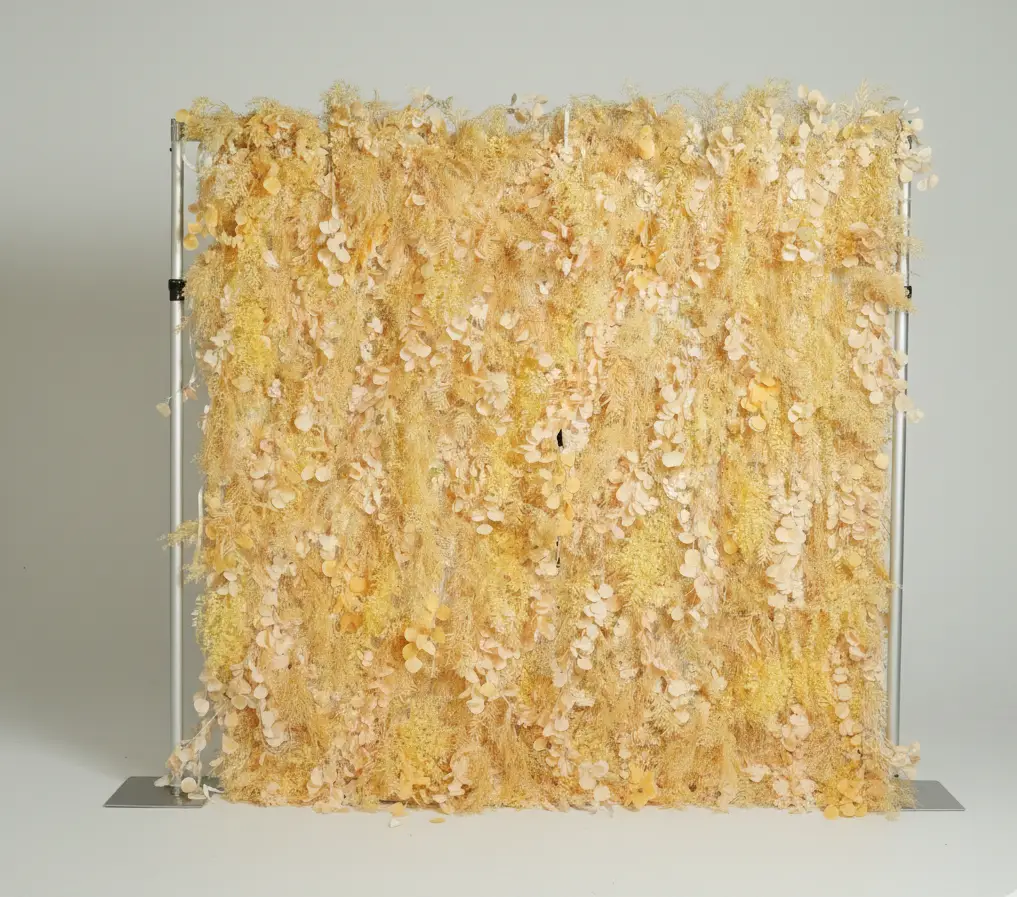Champagne Dried Floral Wall