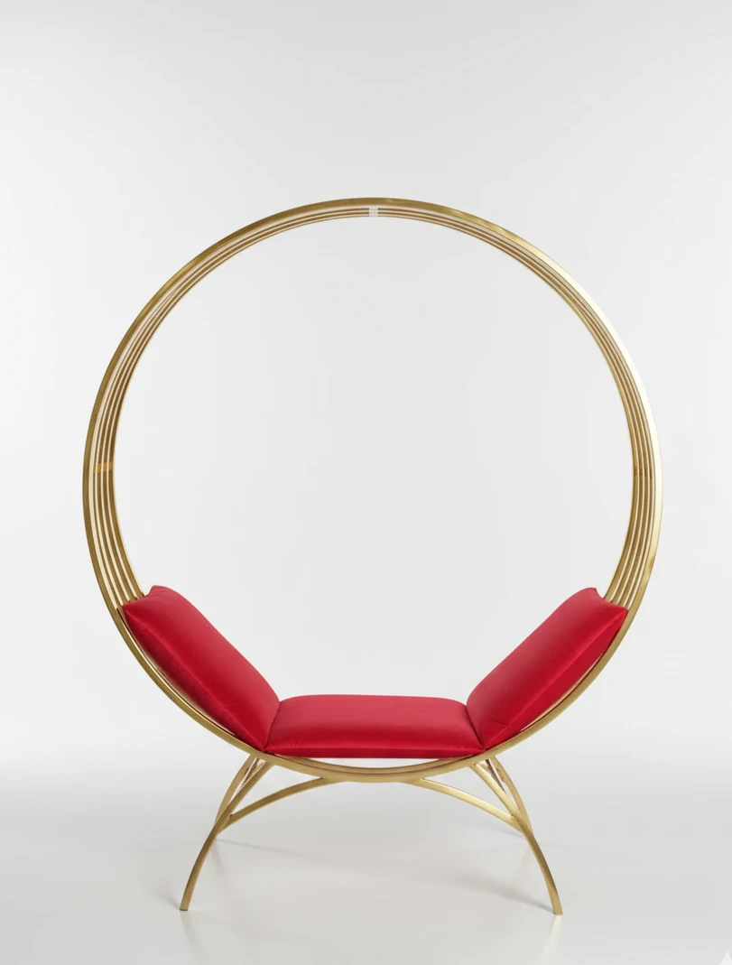 Circular Frame Lounge (Gold)