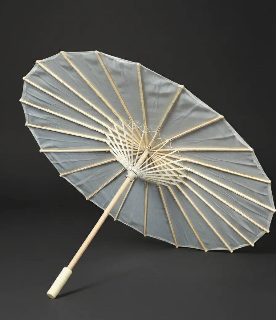 White Oriental Wedding Umbrella